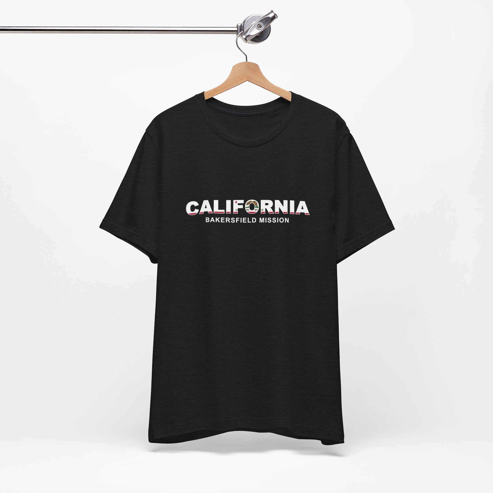 California Bakersfield Mission Flag Title T-shirt - Latter-Day Saint LDS Missionary Gift - Book of Mormon