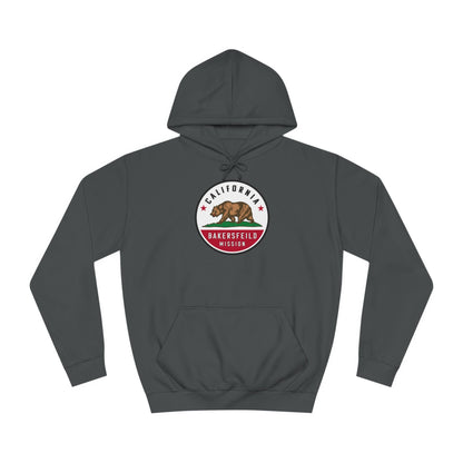 California Bakersfield Mission State Flag Logo (White Border) College Hoodie