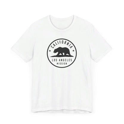 California Los Angeles Mission Circular Monochrome Logo T-Shirt - Latter-Day Saint LDS Missionary Gift - Book of Mormon