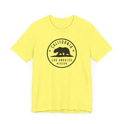 California Los Angeles Mission Circular Monochrome Logo T-Shirt - Latter-Day Saint LDS Missionary Gift - Book of Mormon