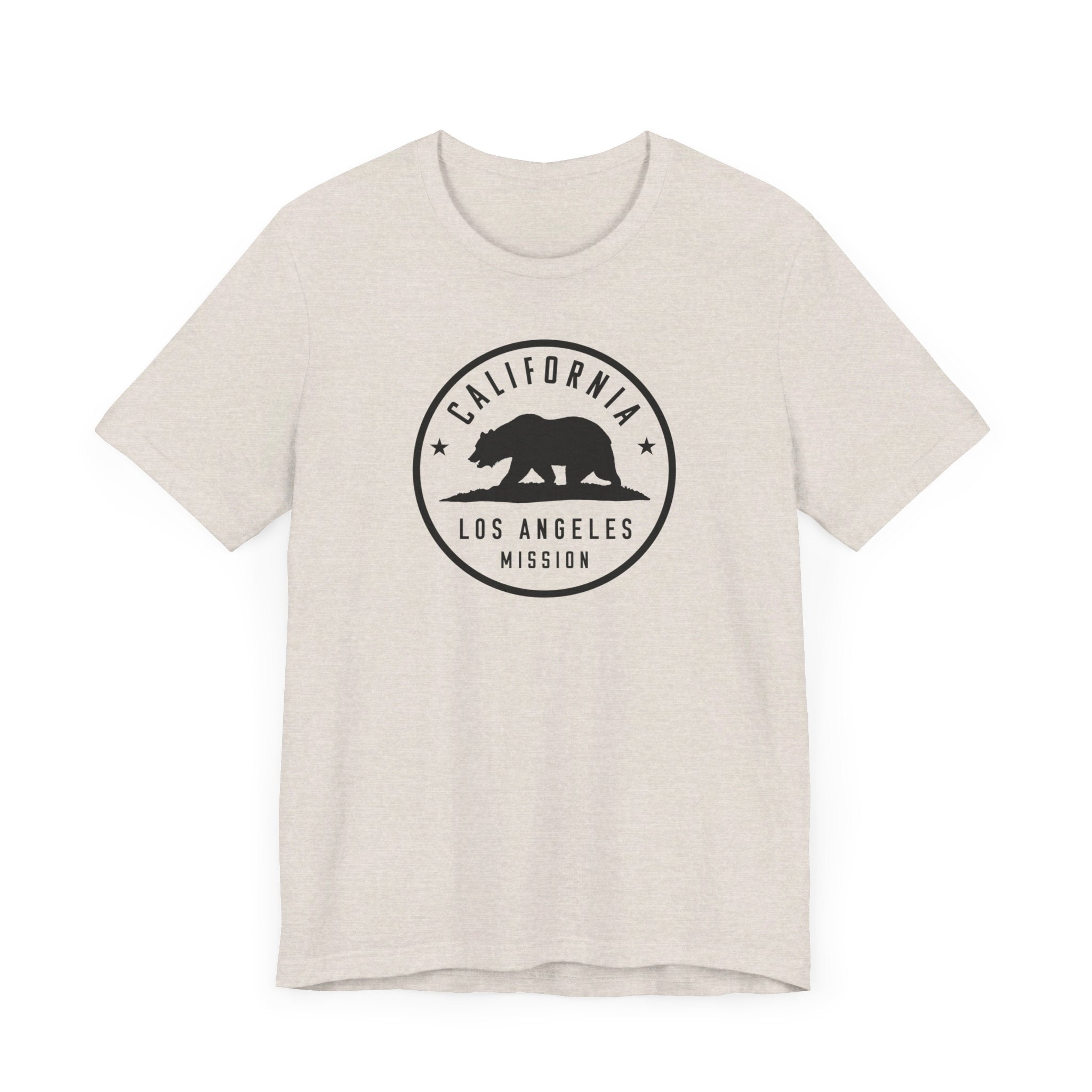 California Los Angeles Mission Circular Monochrome Logo T-Shirt - Latter-Day Saint LDS Missionary Gift - Book of Mormon