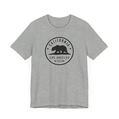 California Los Angeles Mission Circular Monochrome Logo T-Shirt - Latter-Day Saint LDS Missionary Gift - Book of Mormon