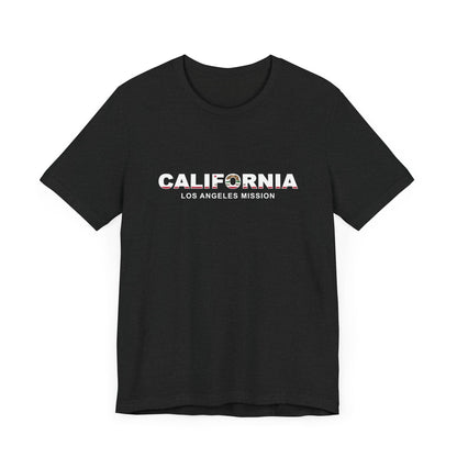 California Los Angeles Mission Flag Title T-shirt - Latter-Day Saint LDS Missionary Gift - Book of Mormon