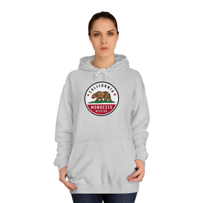 California Modesto Mission State Flag Logo (White Border) College Hoodie