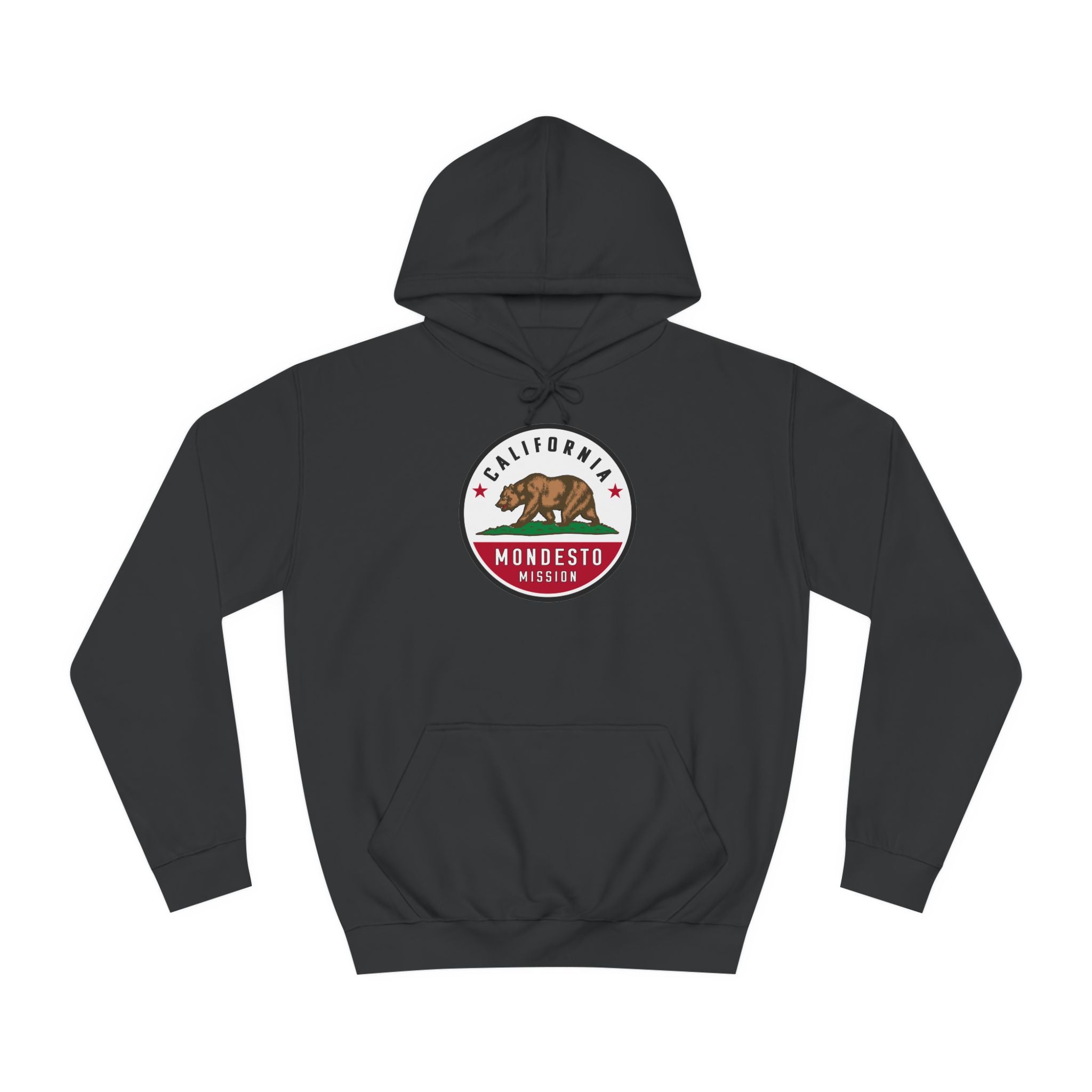 California Modesto Mission State Flag Logo (White Border) College Hoodie