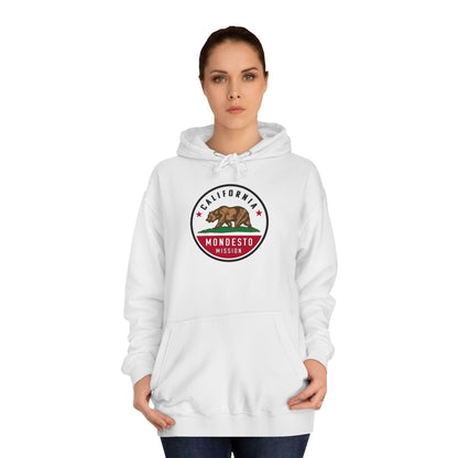 California Modesto Mission State Flag Logo (White Border) College Hoodie