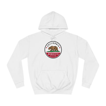 California Modesto Mission State Flag Logo (White Border) College Hoodie