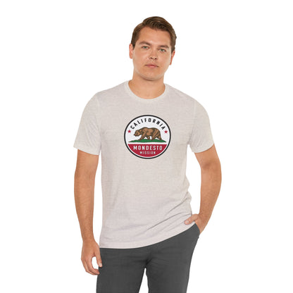 California Modesto Mission State Flag Logo (White Border) T-shirt - Latter-Day Saint LDS Missionary Gift - Book of Mormon