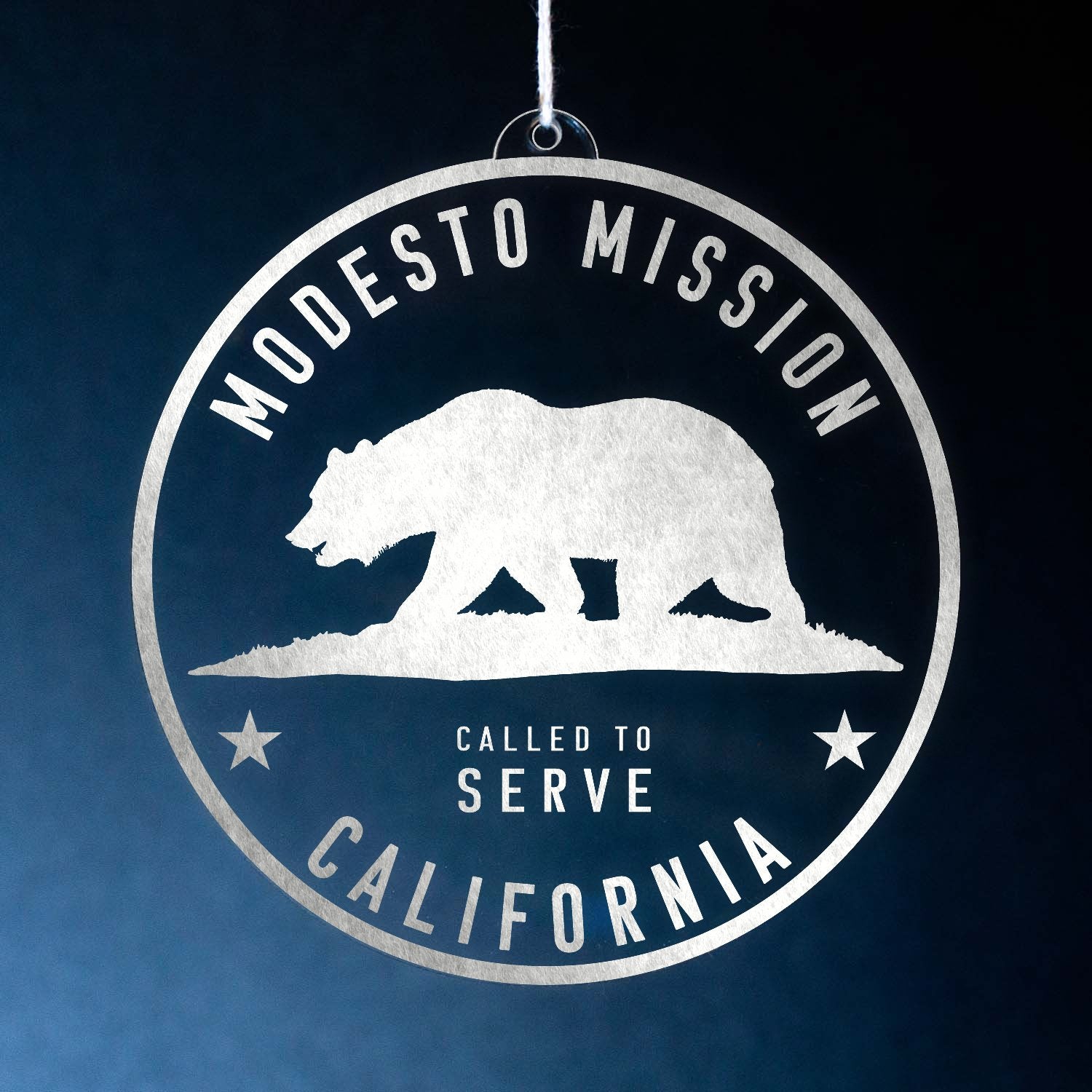 LDS California Modesto Mission Christmas Ornament