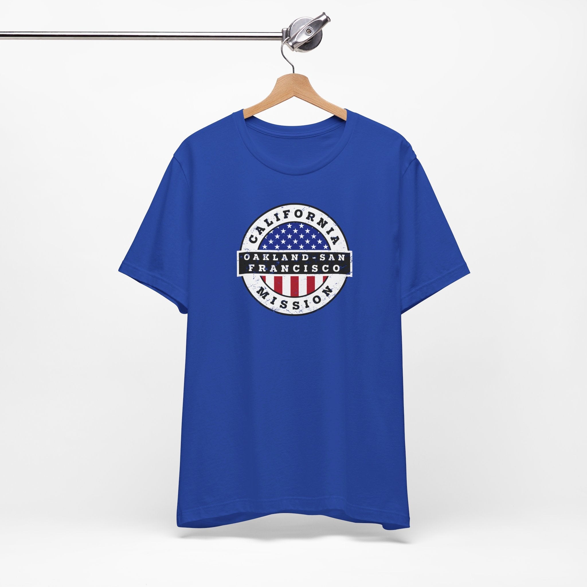 California Oakland/San Francisco Mission Vintage Circular USA Flag T-Shirt - Mission Wishlist - LDS Missionary Gift Store