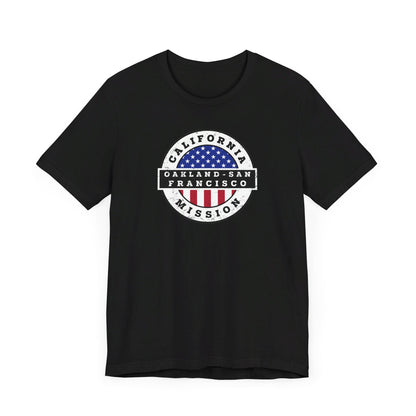 California Oakland/San Francisco Mission Vintage Circular USA Flag T-Shirt - Mission Wishlist - LDS Missionary Gift Store