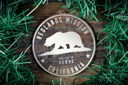 California Redlands Mission Christmas Ornament - Latter-Day Saint LDS Missionary Gift - Book of Mormon