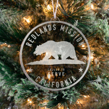 California Redlands Mission Christmas Ornament - Latter-Day Saint LDS Missionary Gift - Book of Mormon