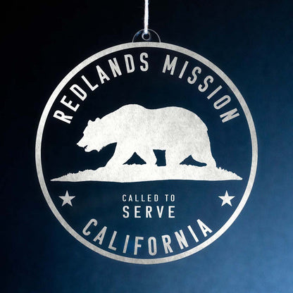 California Redlands Mission Christmas Ornament - Latter-Day Saint LDS Missionary Gift - Book of Mormon