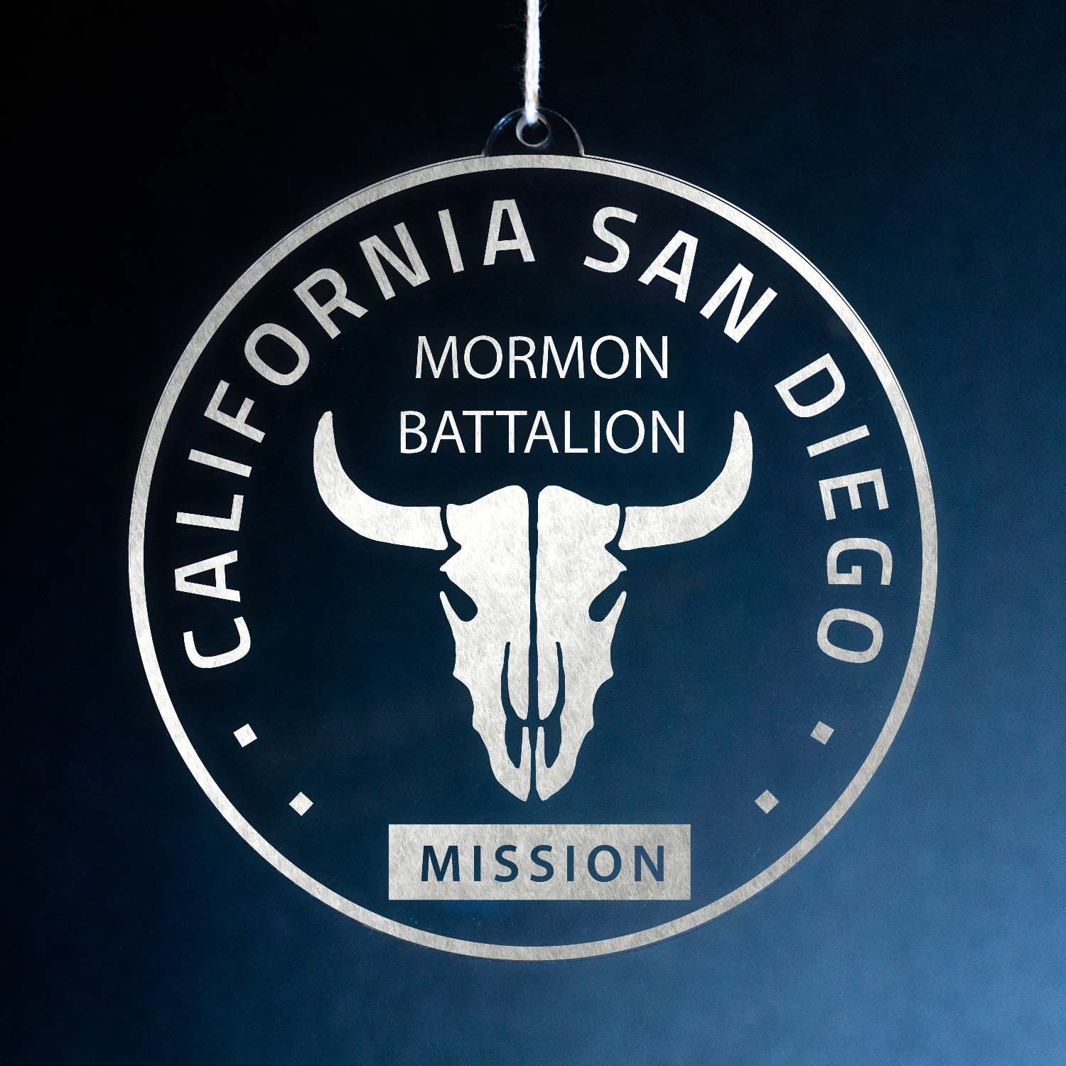 California San Diego Mormon Battalion Mission Christmas Ornament - Latter-Day Saint LDS Missionary Gift - Book of Mormon