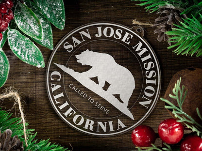 California San Jose Mission Christmas Ornament - Latter-Day Saint LDS Missionary Gift - Book of Mormon