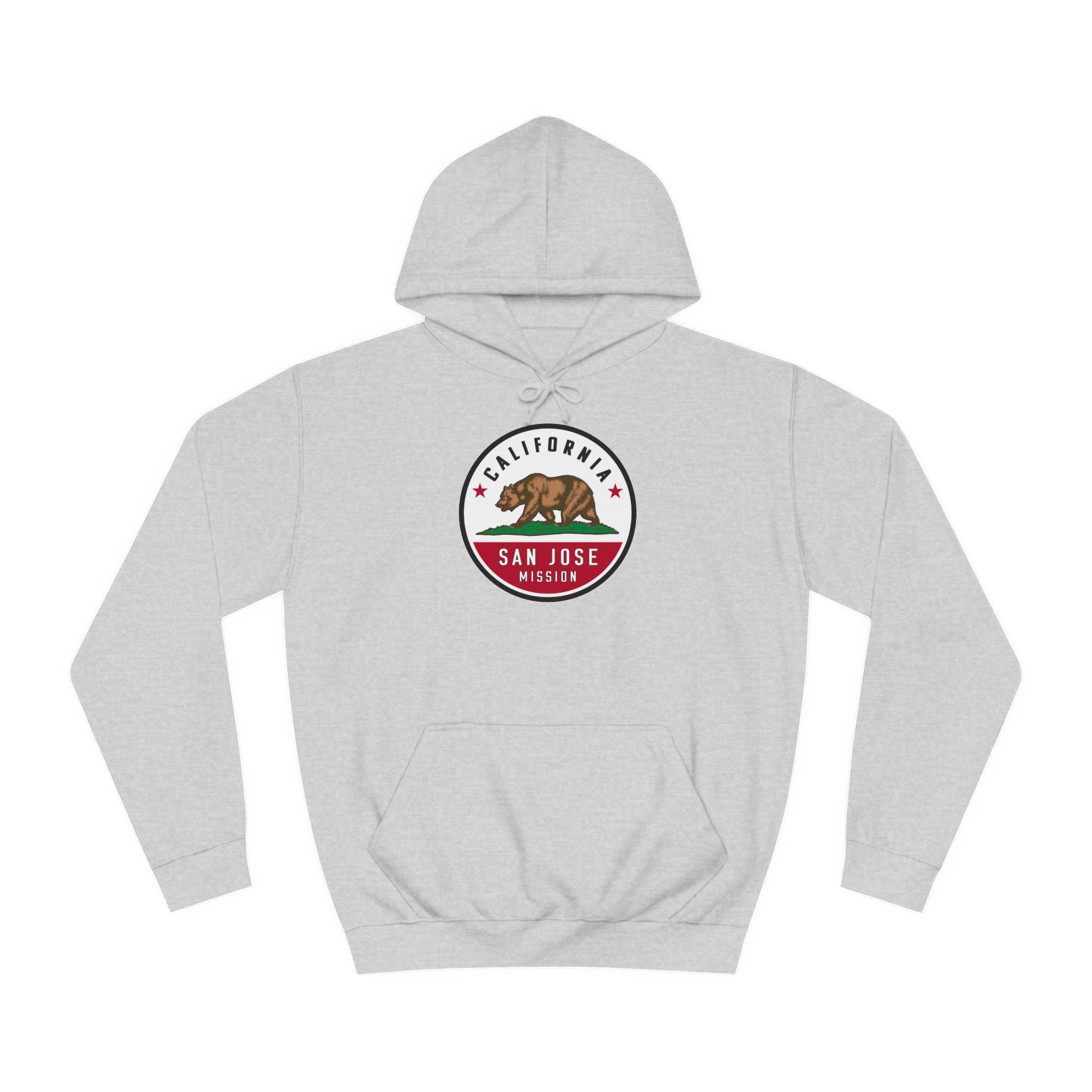 California San Jose Mission State Flag Logo (White Border) College Hoodie