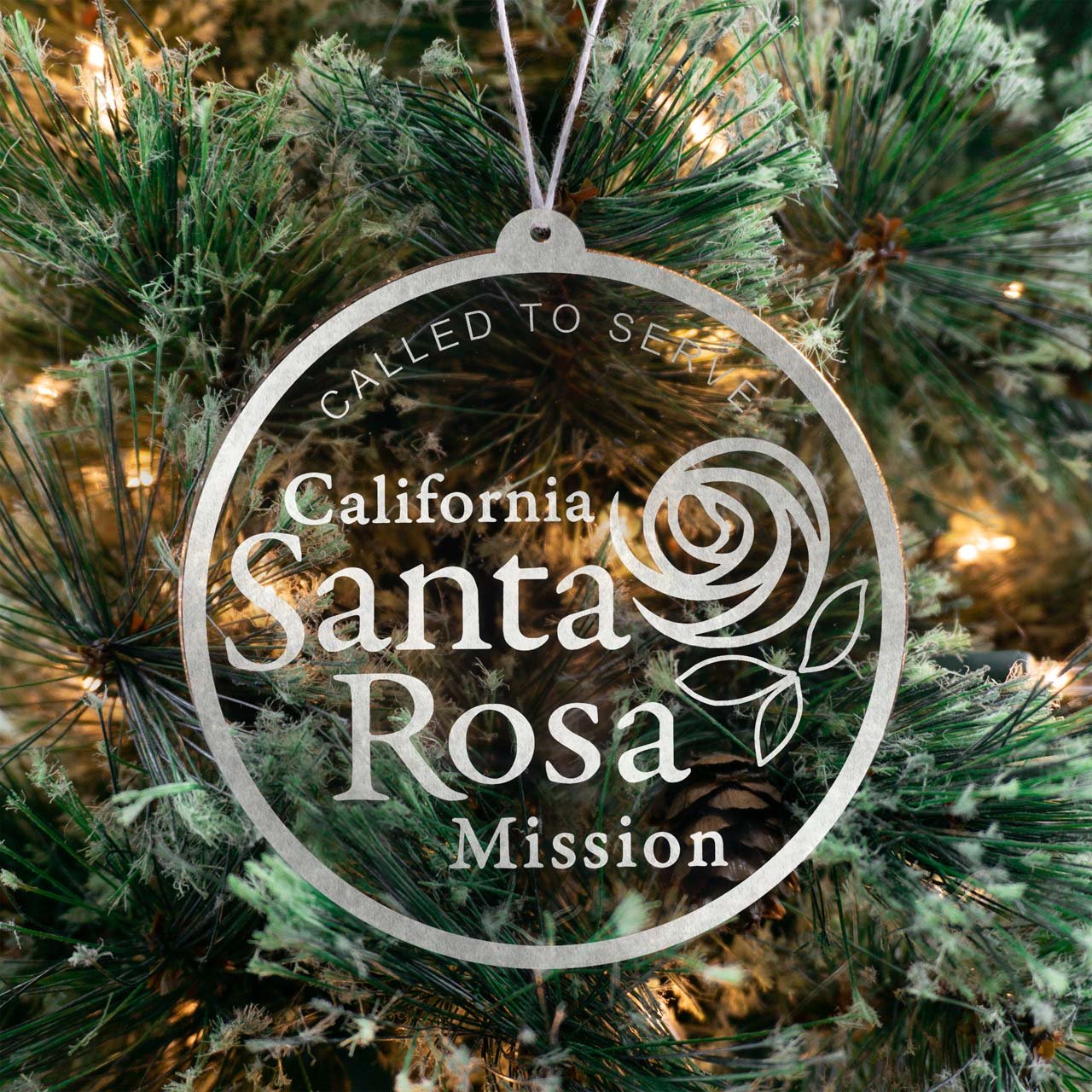 California Santa Rosa Mission Christmas Ornament - Latter-Day Saint LDS Missionary Gift - Book of Mormon