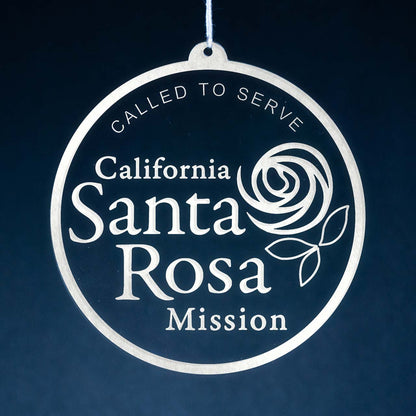 California Santa Rosa Mission Christmas Ornament - Latter-Day Saint LDS Missionary Gift - Book of Mormon