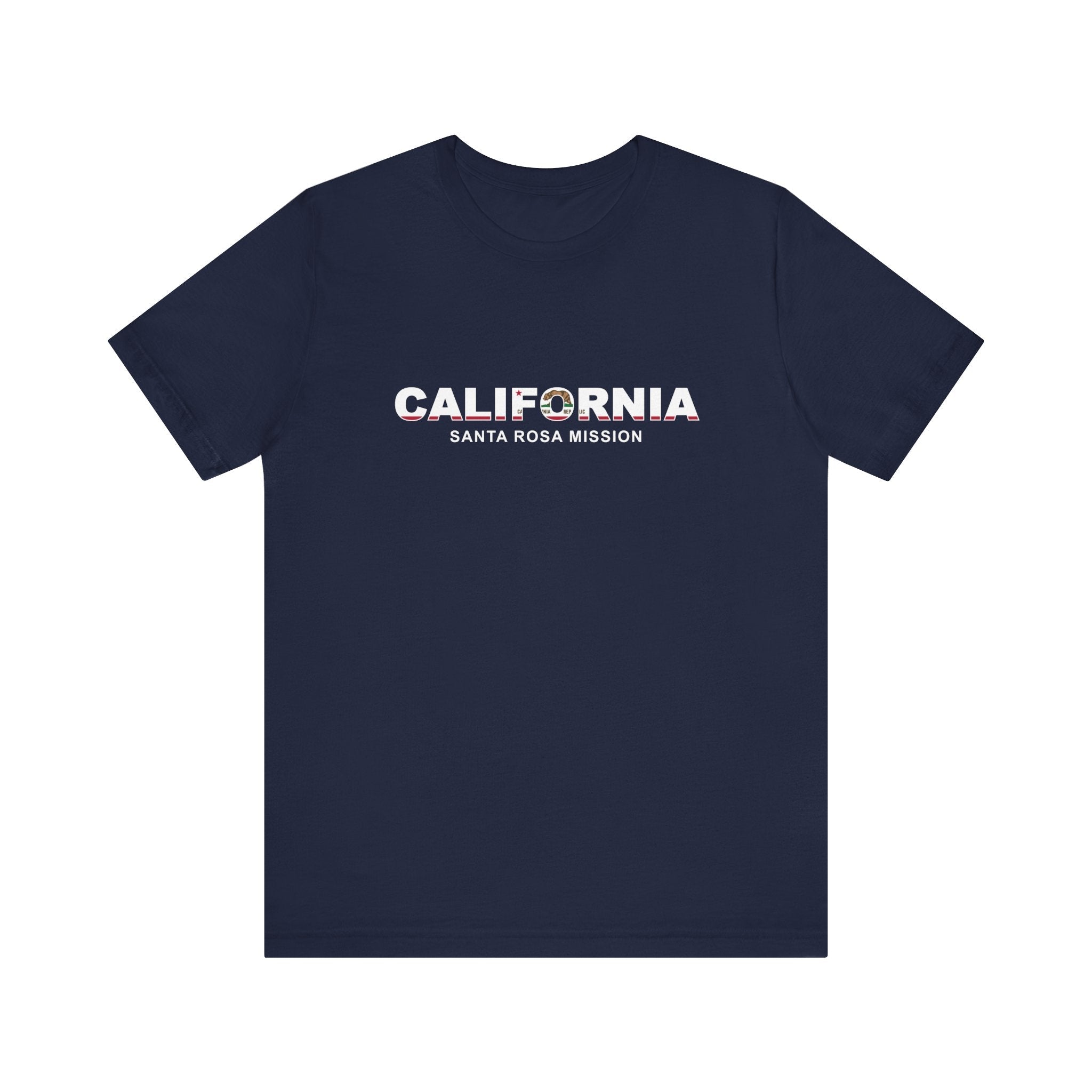 California Santa Rosa Mission Flag Title T-shirt - Latter-Day Saint LDS Missionary Gift - Book of Mormon