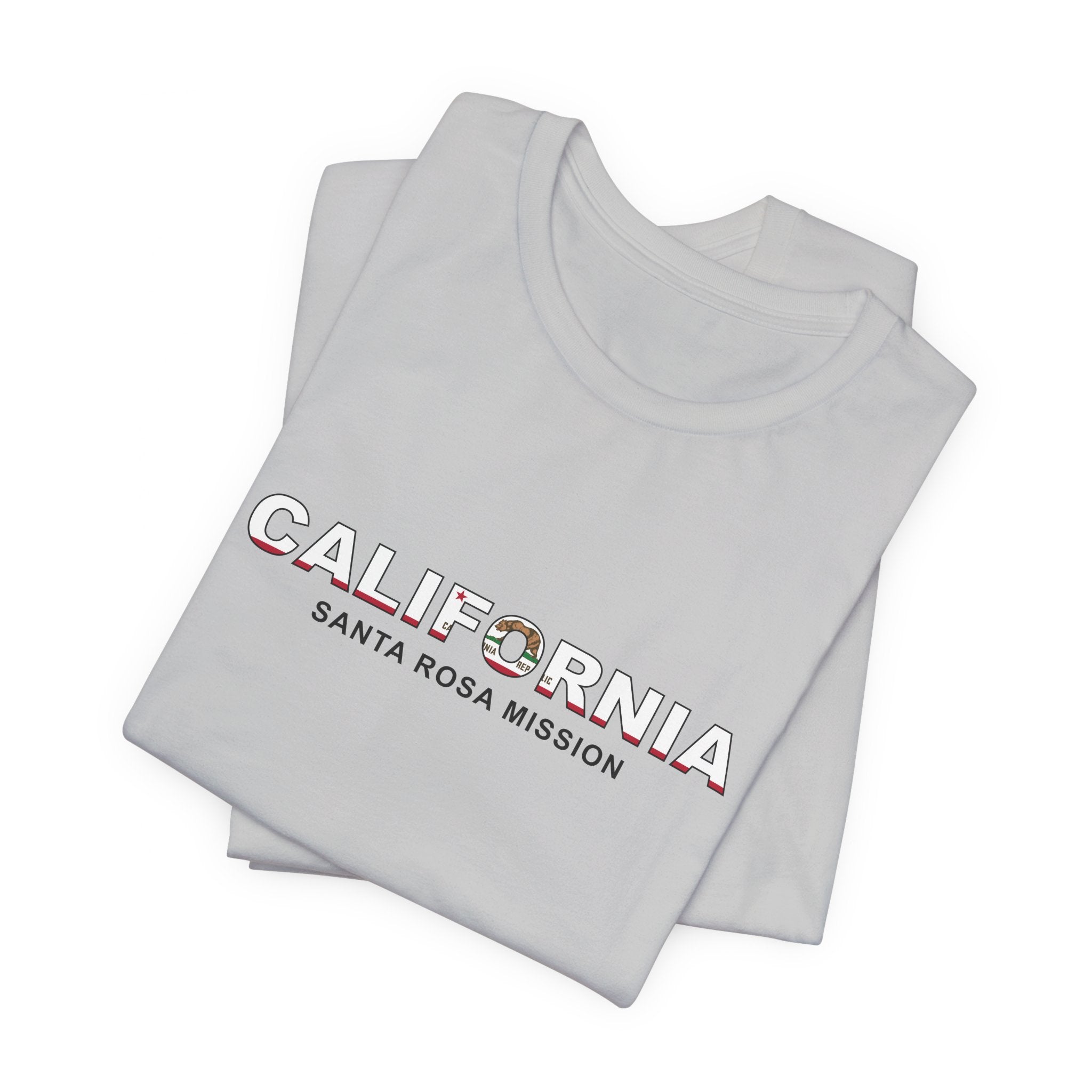 California Santa Rosa Mission Flag Title T-shirt - Latter-Day Saint LDS Missionary Gift - Book of Mormon