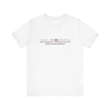 California Santa Rosa Mission Flag Title T-shirt - Latter-Day Saint LDS Missionary Gift - Book of Mormon