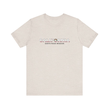 California Santa Rosa Mission Flag Title T-shirt - Latter-Day Saint LDS Missionary Gift - Book of Mormon