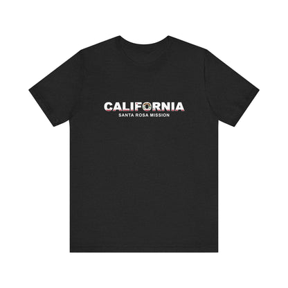 California Santa Rosa Mission Flag Title T-shirt - Latter-Day Saint LDS Missionary Gift - Book of Mormon