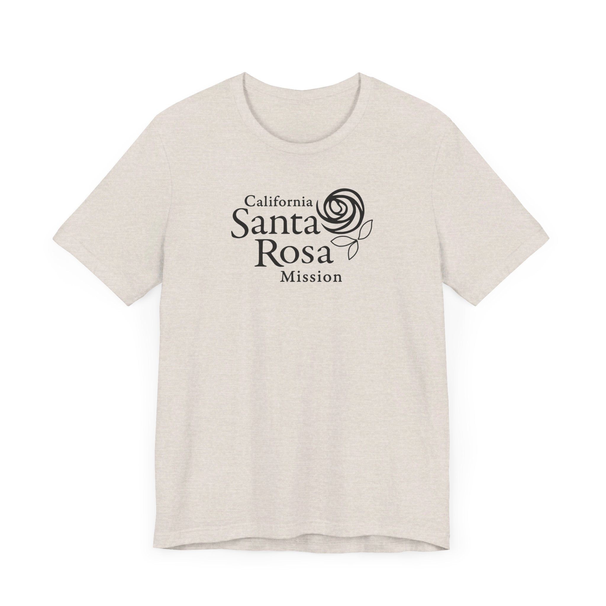 California Santa Rosa Mission Monochrome Logo T-Shirt - Latter-Day Saint LDS Missionary Gift - Book of Mormon