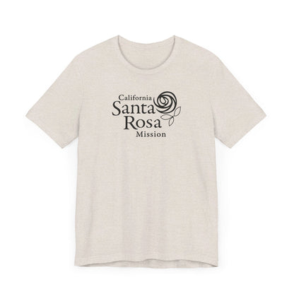 California Santa Rosa Mission Monochrome Logo T-Shirt - Latter-Day Saint LDS Missionary Gift - Book of Mormon