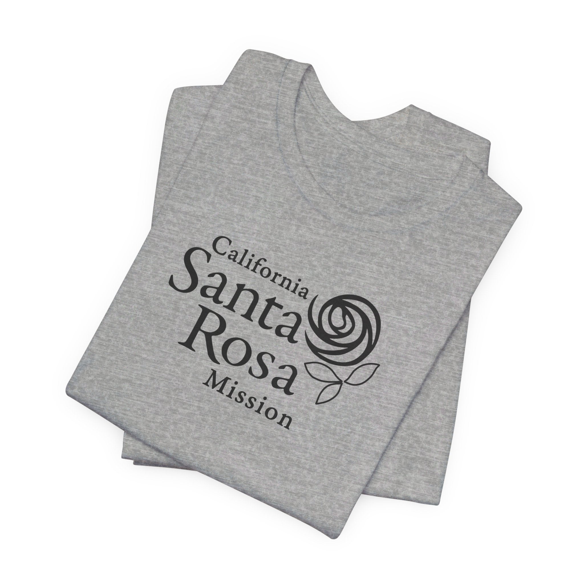 California Santa Rosa Mission Monochrome Logo T-Shirt - Latter-Day Saint LDS Missionary Gift - Book of Mormon