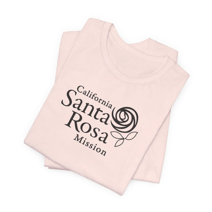 California Santa Rosa Mission Monochrome Logo T-Shirt - Latter-Day Saint LDS Missionary Gift - Book of Mormon