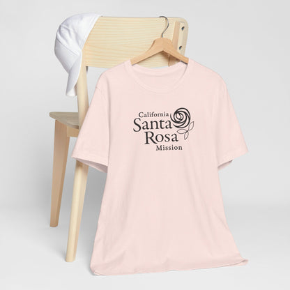 California Santa Rosa Mission Monochrome Logo T-Shirt - Latter-Day Saint LDS Missionary Gift - Book of Mormon