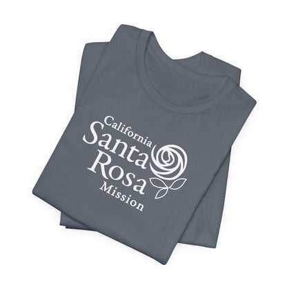 California Santa Rosa Mission Monochrome Logo T-Shirt - Latter-Day Saint LDS Missionary Gift - Book of Mormon