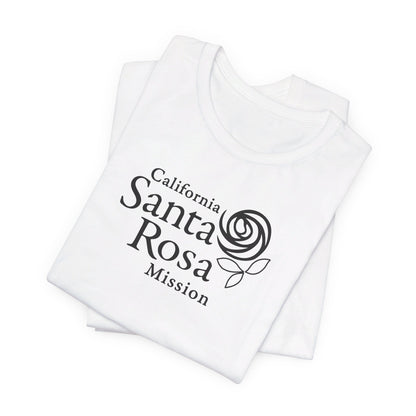 California Santa Rosa Mission Monochrome Logo T-Shirt - Latter-Day Saint LDS Missionary Gift - Book of Mormon