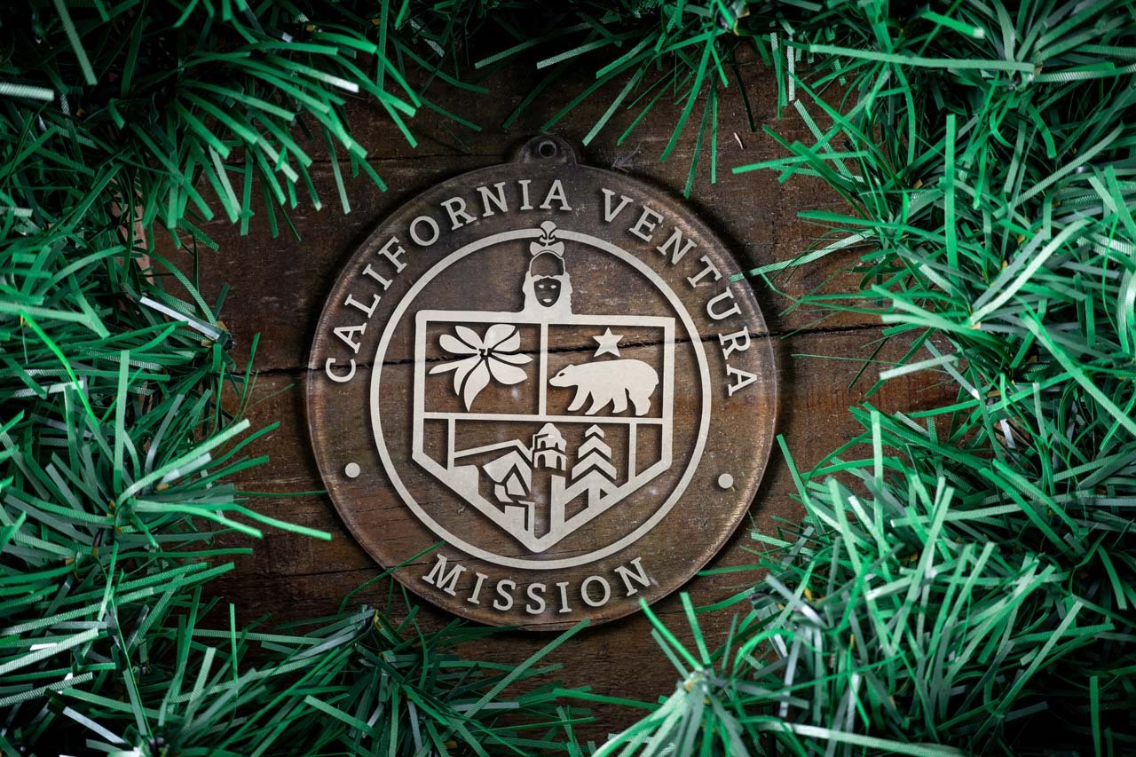 California Ventura Mission Christmas Ornament - Latter-Day Saint LDS Missionary Gift - Book of Mormon