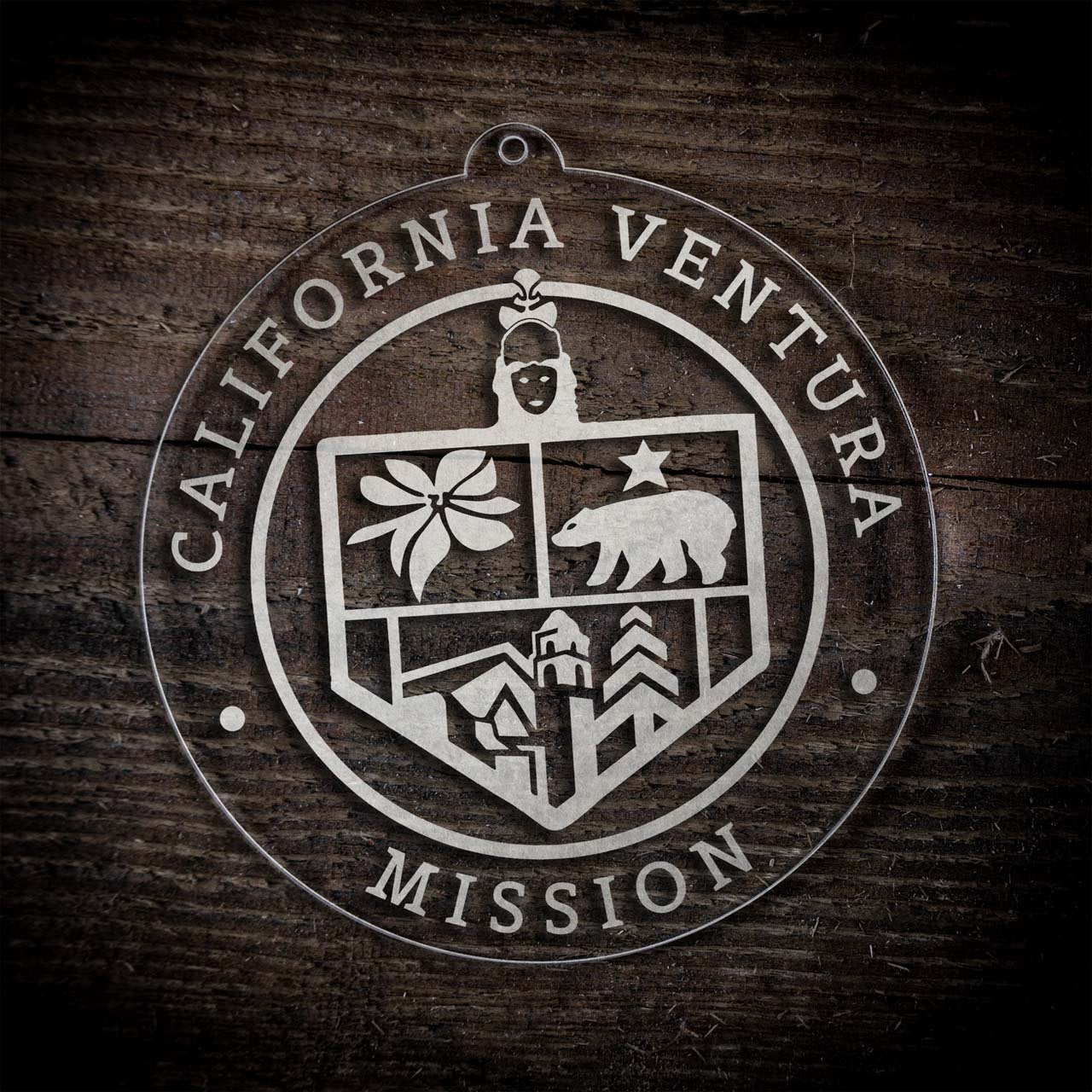 California Ventura Mission Christmas Ornament - Latter-Day Saint LDS Missionary Gift - Book of Mormon