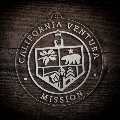 California Ventura Mission Christmas Ornament - Latter-Day Saint LDS Missionary Gift - Book of Mormon
