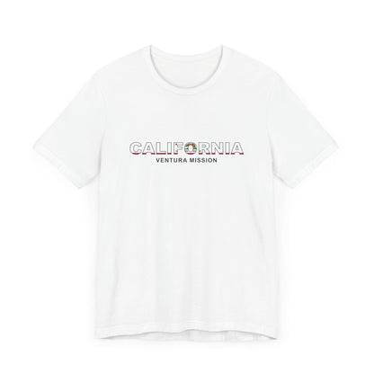 California Ventura Mission Flag Title T-shirt - Latter-Day Saint LDS Missionary Gift - Book of Mormon