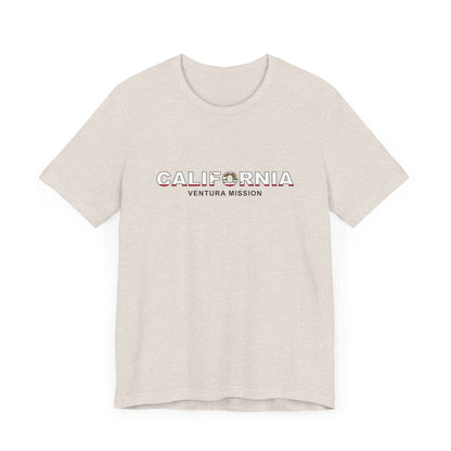 California Ventura Mission Flag Title T-shirt - Latter-Day Saint LDS Missionary Gift - Book of Mormon