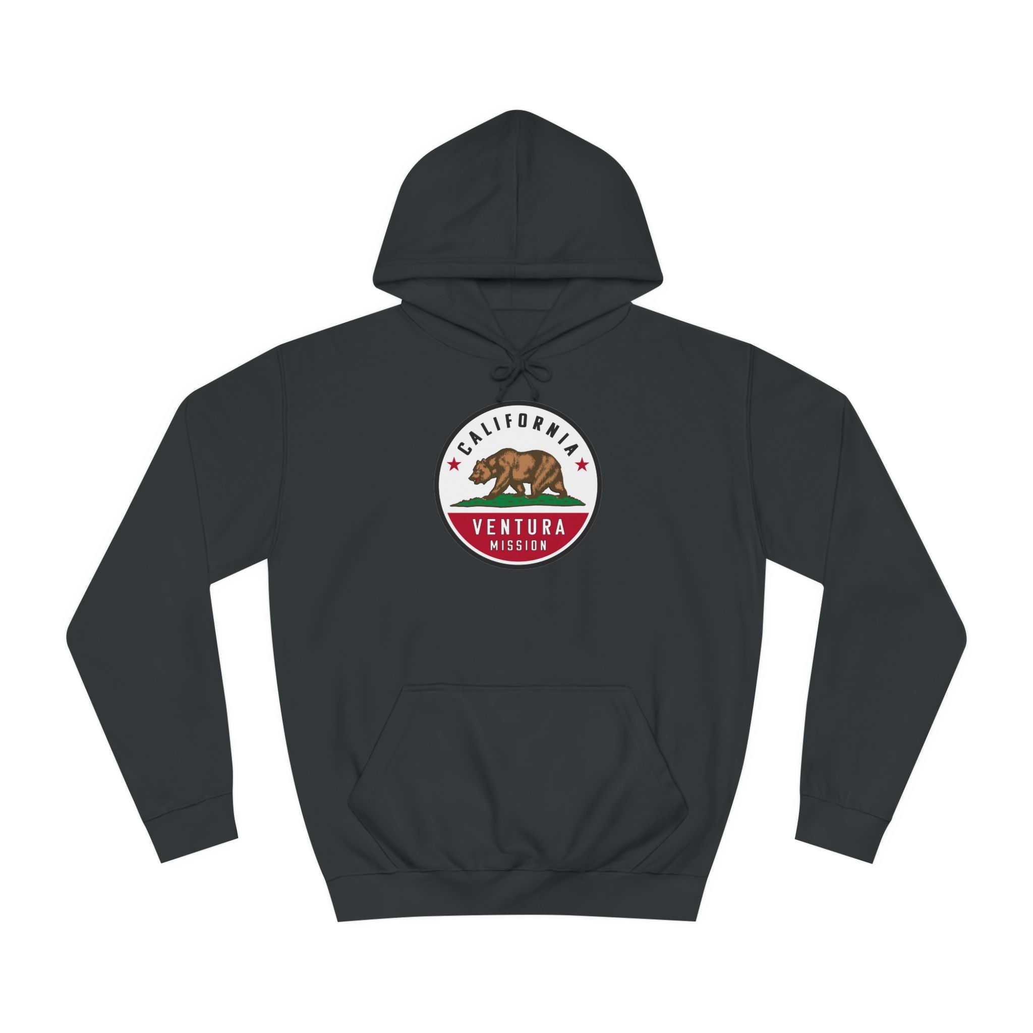 California Ventura Mission State Flag Logo (White Border) College Hoodie