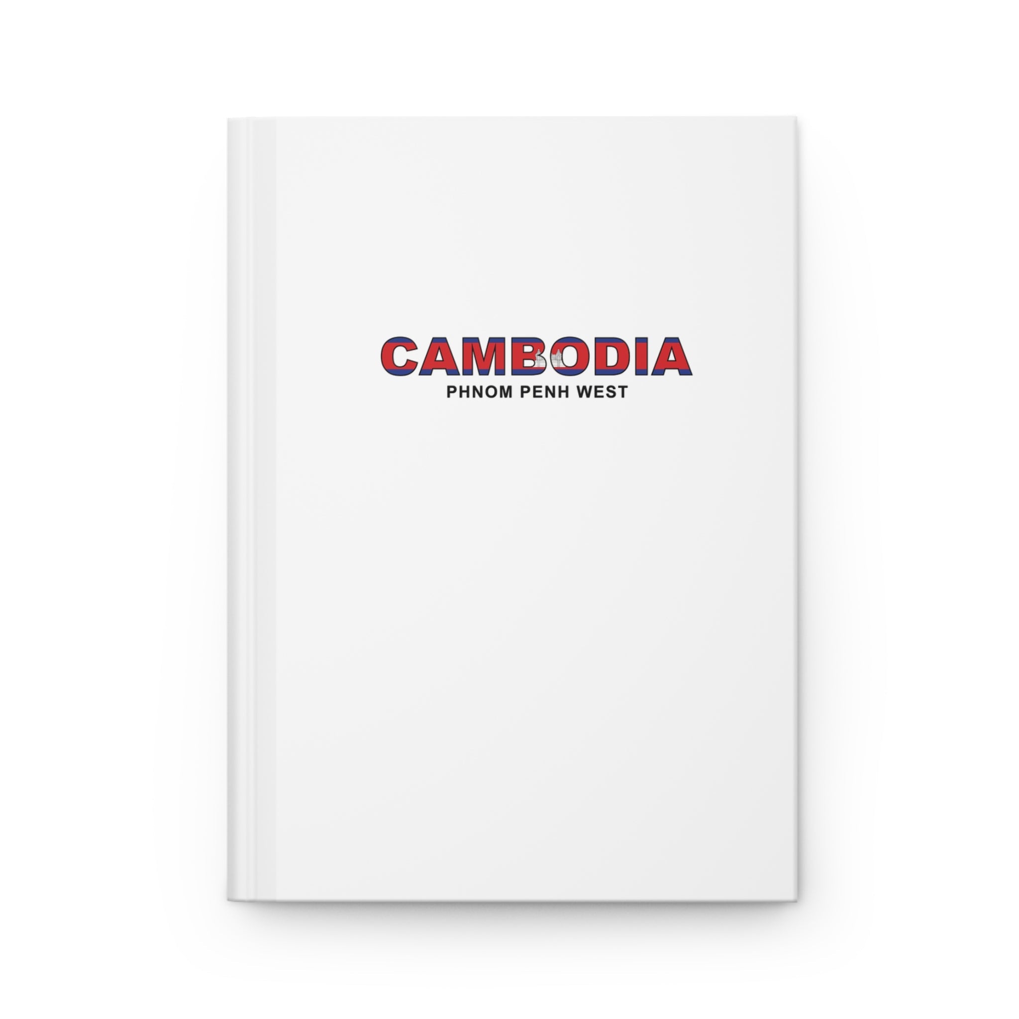 Cambodia Phnom Penh East Mission Flag Title White Hardcover Journal Matte - Latter-Day Saint LDS Missionary Gift - Book of Mormon