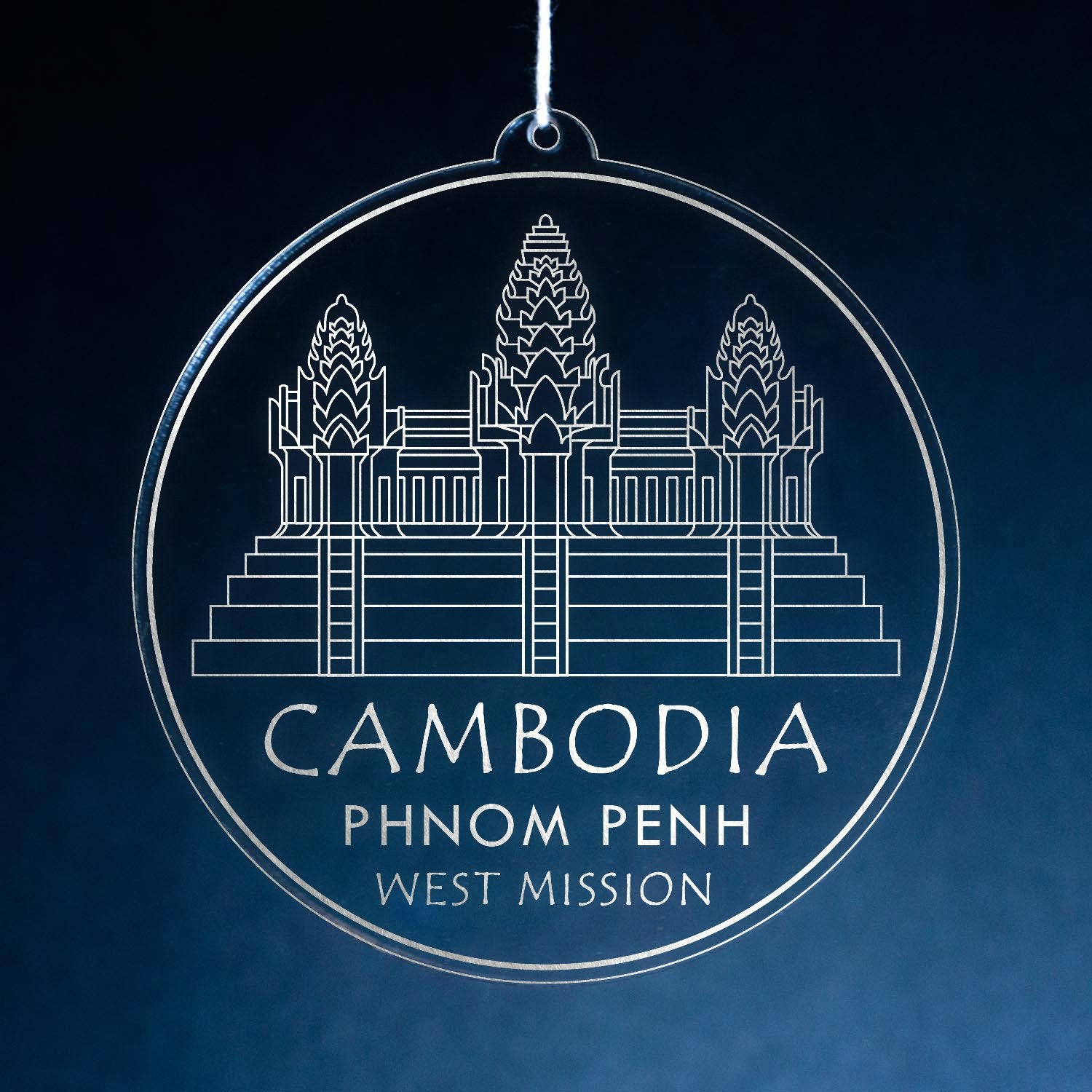 LDS Cambodia Phnom Penh West Mission Christmas Ornament