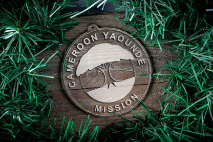 Cameroon Yaounde Mission Christmas Ornament - Latter-Day Saint LDS Missionary Gift - Book of Mormon