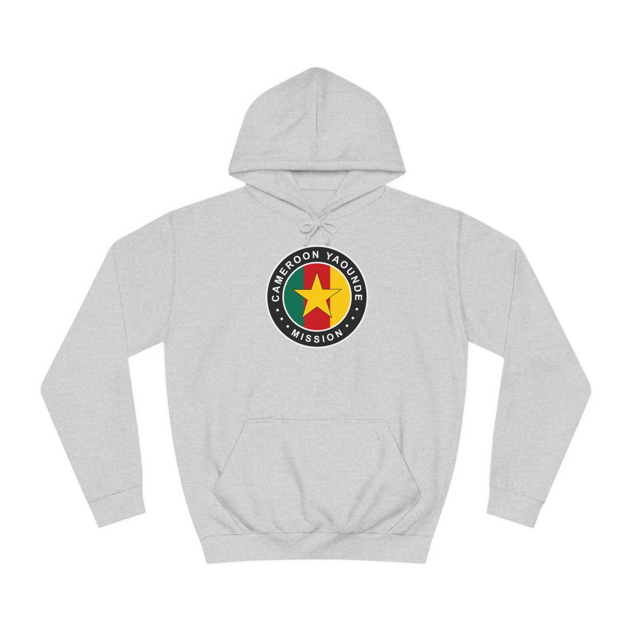 Cameroon Yaounde Mission Flag Logo (Black Border) College Hoodie - Latter-Day Saint LDS Missionary Gift - Book of Mormon