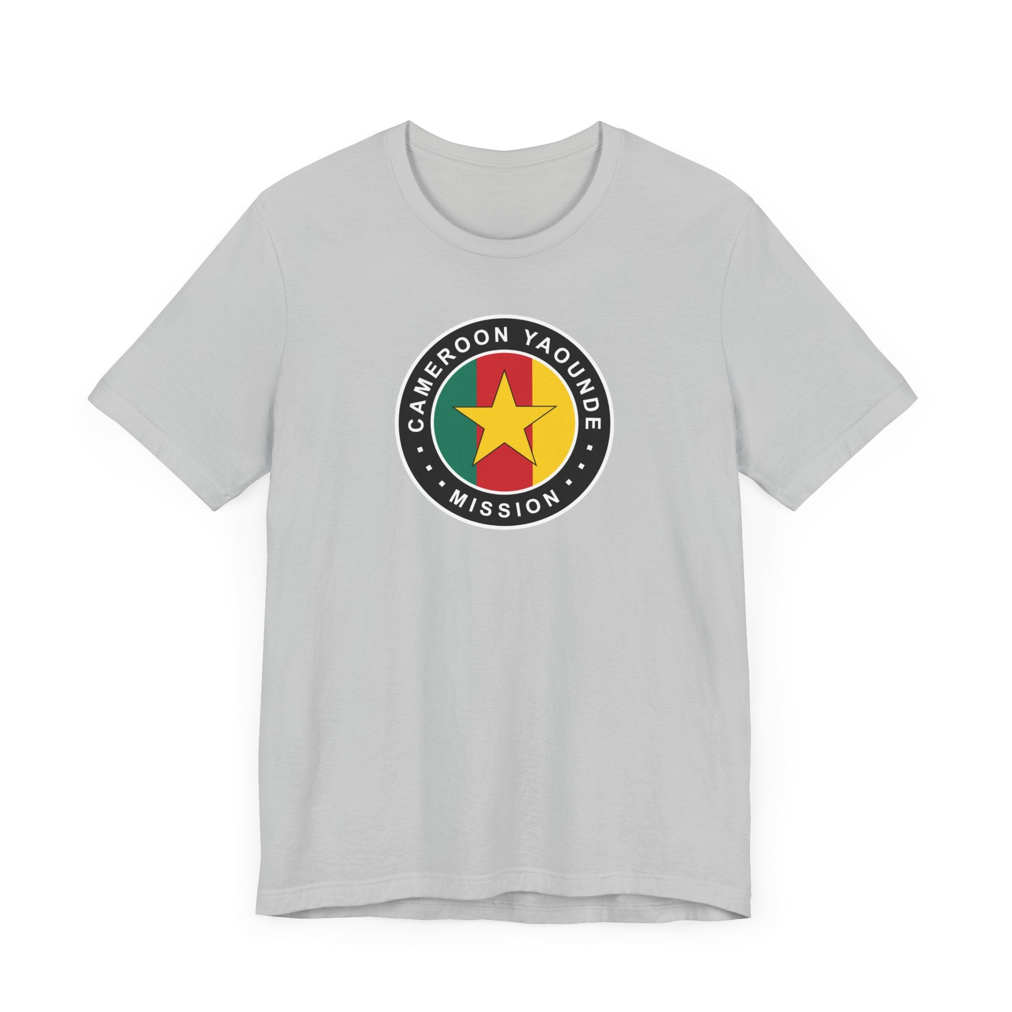 Cameroon Yaounde Mission Flag Logo (Black Border) T-shirt - Latter-Day Saint LDS Missionary Gift - Book of Mormon