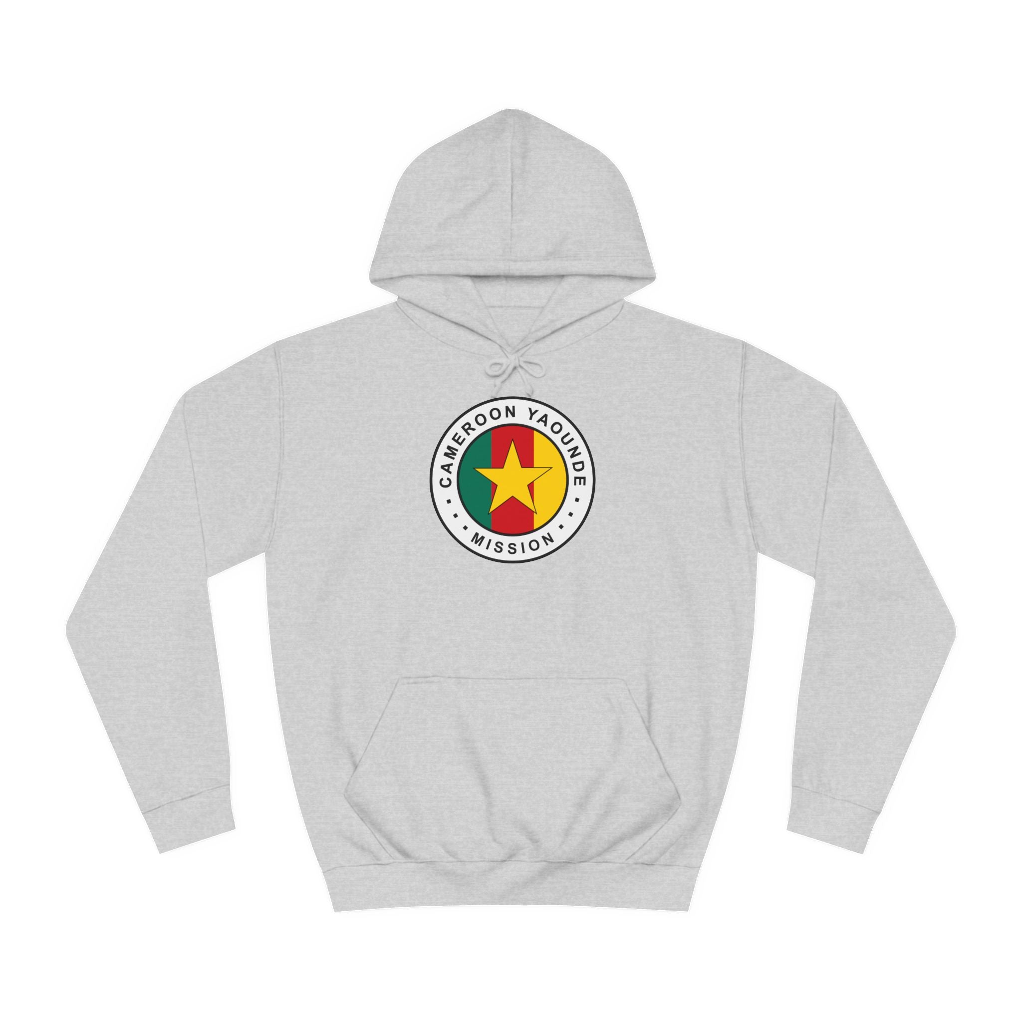 Cameroon Yaounde Mission Flag Logo (White Border) College Hoodie - Latter-Day Saint LDS Missionary Gift - Book of Mormon