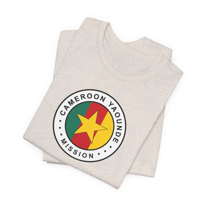 Cameroon Yaounde Mission Flag Logo (White Border) T-shirt - Latter-Day Saint LDS Missionary Gift - Book of Mormon