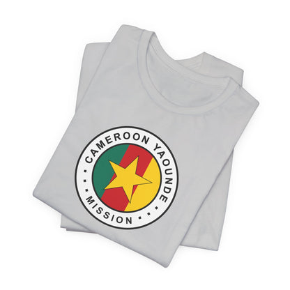 Cameroon Yaounde Mission Flag Logo (White Border) T-shirt - Latter-Day Saint LDS Missionary Gift - Book of Mormon