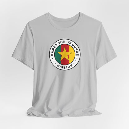 Cameroon Yaounde Mission Flag Logo (White Border) T-shirt - Latter-Day Saint LDS Missionary Gift - Book of Mormon